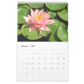 Waterlilies 2012、シングルページ カレンダー (2月 2027)