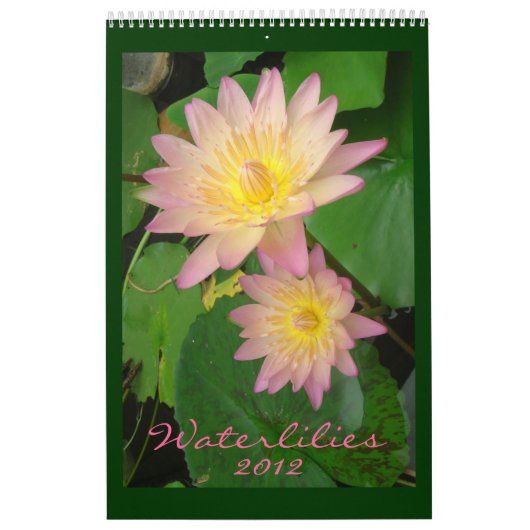 Waterlilies 2012、シングルページ カレンダー (カバー)