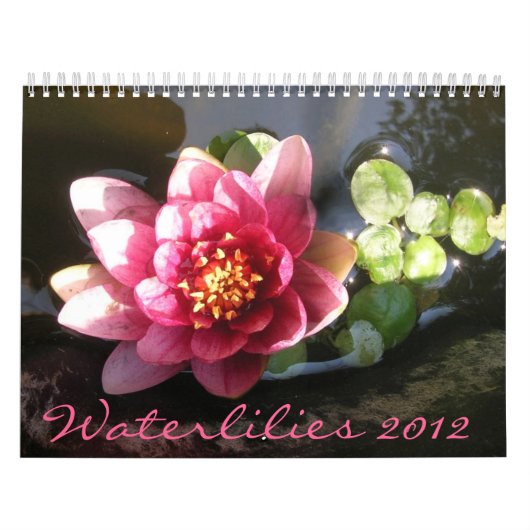 Waterlilies 2012、二ページ カレンダー (カバー)