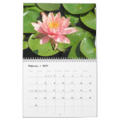 Waterlilies 2012、二ページ カレンダー (2月 2027)