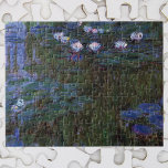 Waterlilies by Claude Monet, Vintage Fine Art ジグソーパズル<br><div class="desc">Waterlilies by Claude Monet is a vintage impressionism fine art nature painting featuring waterlilies in a pond in Monet's garden at his home in Giverny, France. The deep green of the weeping willow trees are casting a reflection in the pond. Claude Monet enjoyed painting "en plein air" or "in the...</div>