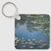 Waterlilies by Claude Monet, Vintage Flowers キーホルダー (正面)