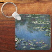 Waterlilies by Claude Monet, Vintage Flowers キーホルダー (正面)