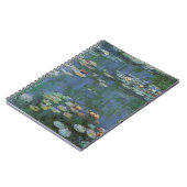Waterlilies by Claude Monet, Vintage Flowers ノートブック (左側)