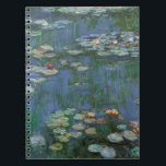 Waterlilies by Claude Monet, Vintage Flowers ノートブック<br><div class="desc">Waterlilies (1916) by Claude Monet. Water Lilies is a vintage impressionism fine art floral painting. Monet's spring season flower garden in Giverny, France. This landscape is one of many variations of water lily paintings that Monet painted by his pond. About the artist: Claude Monet (1840-1926) was a founder of the...</div>