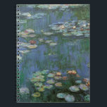 Waterlilies by Claude Monet, Vintage Flowers ノートブック<br><div class="desc">Waterlilies (1916) by Claude Monet. Water Lilies is a vintage impressionism fine art floral painting. Monet's spring season flower garden in Giverny, France. This landscape is one of many variations of water lily paintings that Monet painted by his pond. About the artist: Claude Monet (1840-1926) was a founder of the...</div>