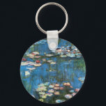 Waterlilies by Claude Monet, Vintage Impressionism キーホルダー<br><div class="desc">Waterlilies (1914) by Claude Monet is a vintage impressionist fine art nature painting. One of many variations of water lily floral paintings that Monet painted by the pond in his flower garden in Giverny, France. About the artist: Claude Monet (1840-1926) was a founder of the French impressionist painting movement with...</div>