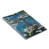 Waterlilies by Claude Monet, Vintage Impressionism ノートブック (右側)