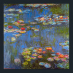 Waterlilies by Claude Monet, Vintage Nature Art ポスター<br><div class="desc">Waterlilies by Claude Monet is a vintage impressionism fine art nature painting featuring waterlily flowers in a pond in Monet's garden at his home in Giverny, France. Beautiful flowers are floating in the water and the reflection of green weeping willow trees. Claude Monet enjoyed painting "en plein air" or "in...</div>