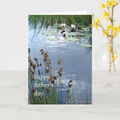 Waterlilies Father's Day Card カード (黄色い花)