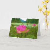waterlillies カード (黄色い花)
