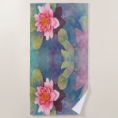 Waterlily ビーチタオル (正面)