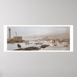 Waterloo Bridgeからウェストミンスターを組み込む ポスター