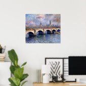 Waterloo Bridgeのサンライトエフェクト ポスター (ホームオフィス)