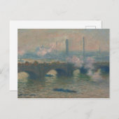 Waterloo Bridge, Gray Day, 1903 (キャンバス上の油) ポストカード (正面/裏面)