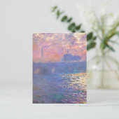 Waterloo Bridge, Sunlight Effect by Claude Monet ポストカード (スタンド正面)