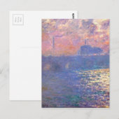 Waterloo Bridge, Sunlight Effect by Claude Monet ポストカード (正面/裏面)