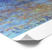 Waterloo Bridge, the sun in fog by Claude Monet ポスター (角)