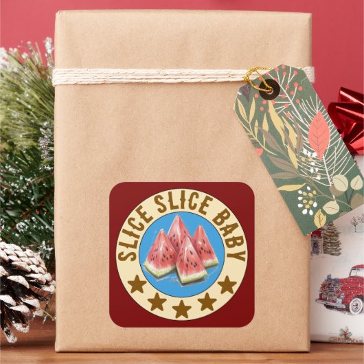 watermelon スクエアシール (クリスマス)