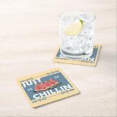 watermelon スクエアペーパーコースター (インサイチュ)