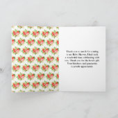 Watermelon and Pomegranate Baby Shower サンキューカード (内部)