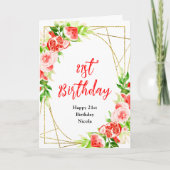 Watermelon and Pomegranate Birthday カード (正面)