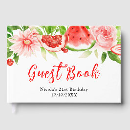 Watermelon and Pomegranate Birthday ゲストブック