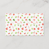 Watermelon and Pomegranate Birthday A Note On Gift エンクロージャーカード (裏面)