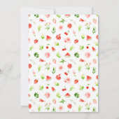 Watermelon and Pomegranate Bridal Shower 招待状 (裏面)