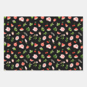 Watermelon and Pomegranate Pattern ラッピングペーパーシート (正面3)