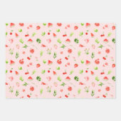 Watermelon and Pomegranate Pattern ラッピングペーパーシート (正面2)