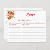 Watermelon and Pomegranate Recipe Card (正面/裏面)