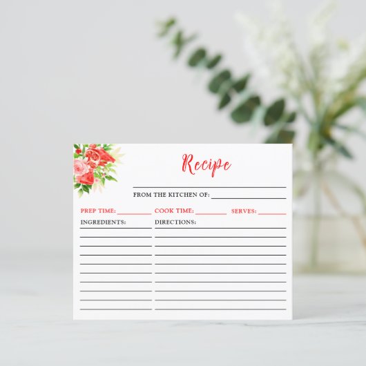 Watermelon and Pomegranate Recipe Card (スタンド正面)