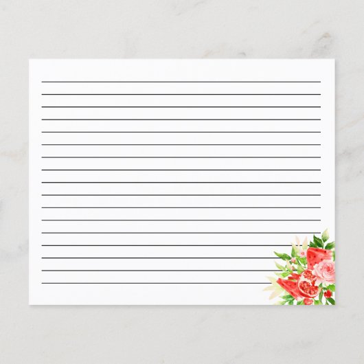 Watermelon and Pomegranate Recipe Card (裏面)