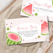 Watermelon Baby Shower Books for Baby エンクロージャーカード