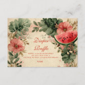 Watermelon Botanical Garden Diapper Raffle  エンクロージャーカード (正面)