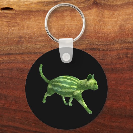 Watermelon Cat キーホルダー (正面)