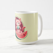 Watermelon Cat Coffee Break コーヒーマグカップ (正面右)