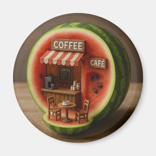 watermelon coffee マグネット (正面)