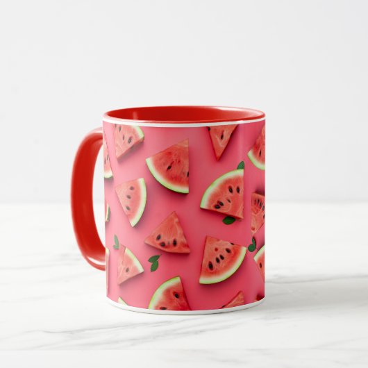 Watermelon Coffee Mug Vibrant Design マグカップ (正面左)
