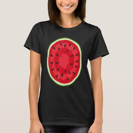 Watermelon Costume Crew     Halloween Costume Frui Tシャツ (正面)