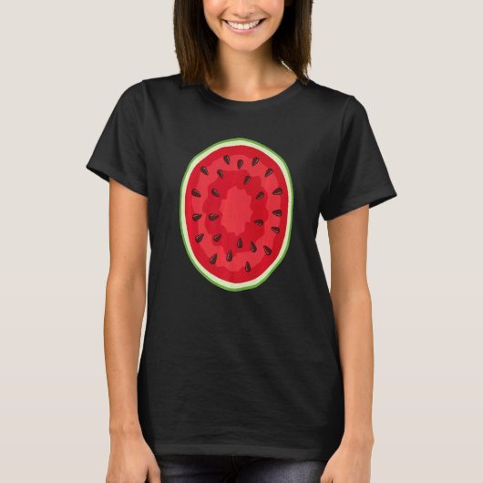 Watermelon Costume Crew   Halloween Costume Fruit Tシャツ (正面)