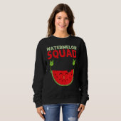 Watermelon Designs For Men Women Summer Fruit Eate スウェットシャツ (正面フル)