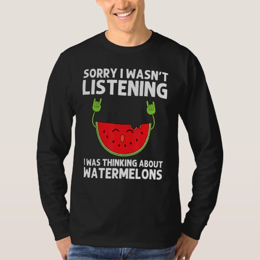 Watermelon Designs For Men Women Summer Fruit Eate Tシャツ (正面)