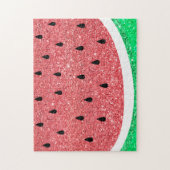 watermelon faux glitter design ジグソーパズル (縦)