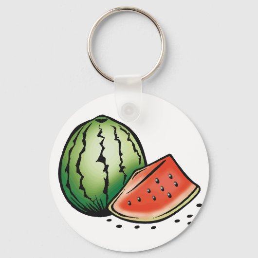 Watermelon Fruit Food Keychain キーホルダー (正面)