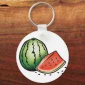Watermelon Fruit Food Keychain キーホルダー (正面)