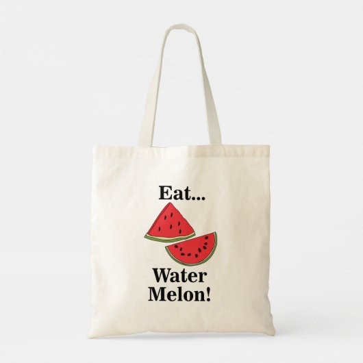 Watermelon Fruit Funny トートバッグ (裏面)