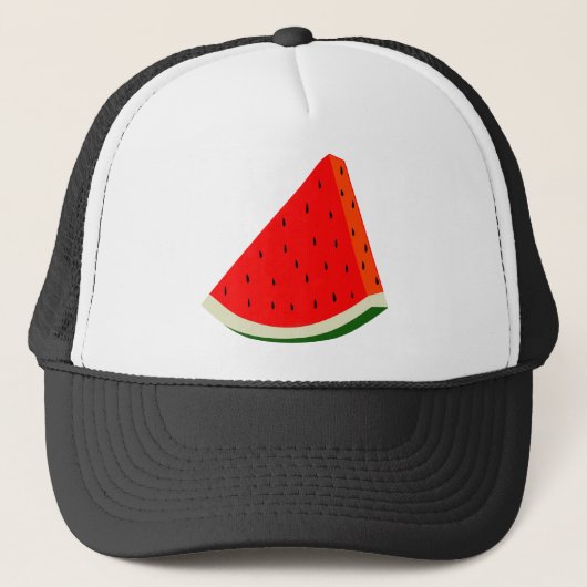 Watermelon Fruit harvest slice summer キャップ (正面)