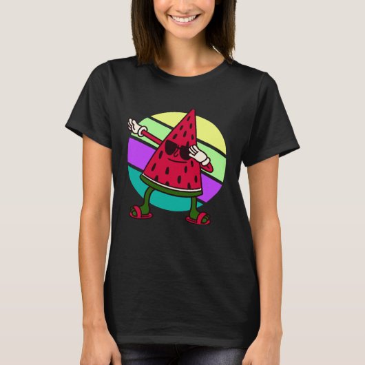 watermelon fruit summer cute dab tシャツ (正面)